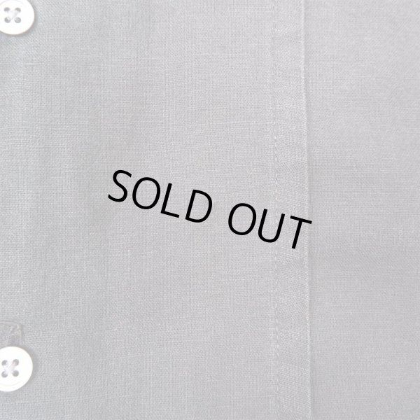 画像4: 90-00's Banana Republic S/S オープンカラー リネンシャツ "BLACK" (4)