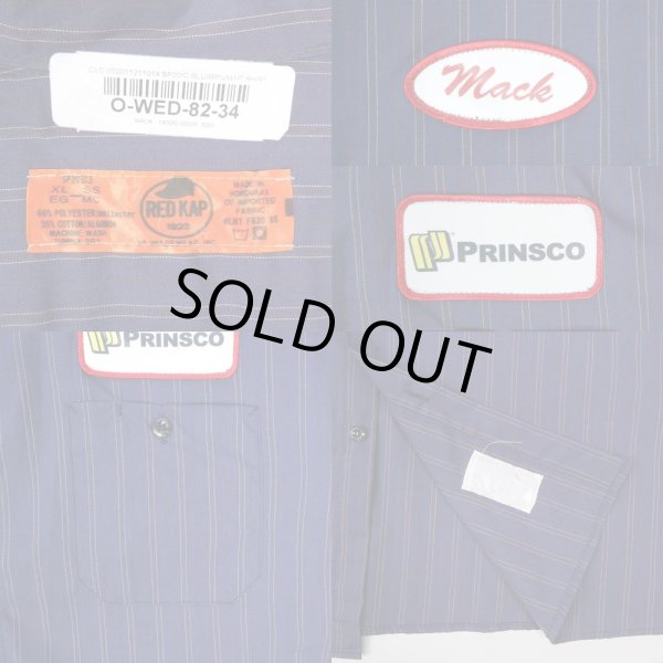 画像3: 00's RED KAP ストライプ柄 S/S ワークシャツ "DEADSTOCK" (3)