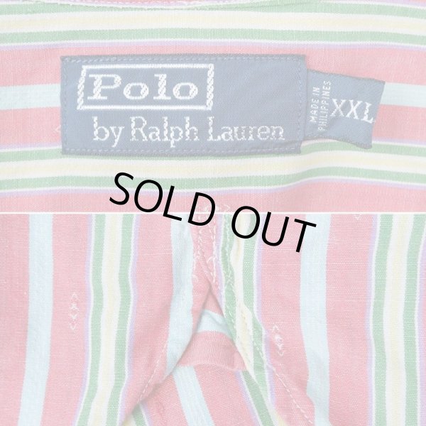 画像2: 00's Polo Ralph Lauren チンストラップ付き コットンワークシャツ (2)