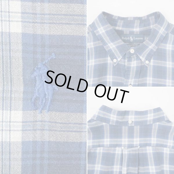 画像4: 00's Polo Ralph Lauren S/S ボタンダウンシャツ "CLASSIC FIT / 3点留め" (4)