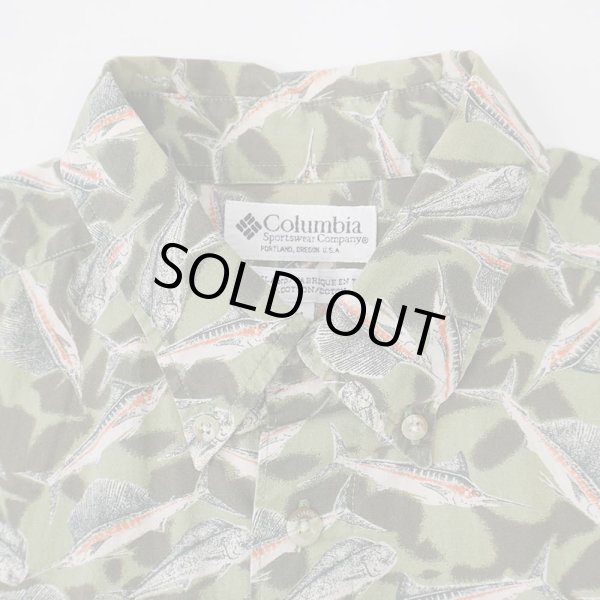 画像3: Early 00's Columbia S/S 総柄 ボタンダウンシャツ (3)