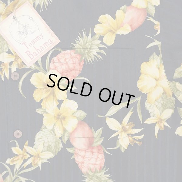 画像4: 00's Tommy Bahama ハワイアンシャツ "BLACK BASE / DEADSTOCK" (4)