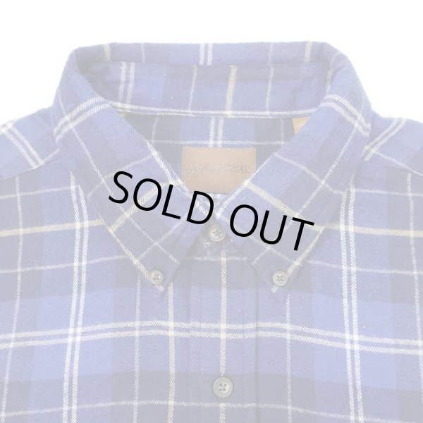 画像3: 90's ST JOHN'S BAY フランネル ボタンダウンシャツ "Blue Plaid / DEADSTOCK" (3)