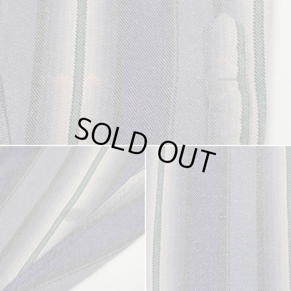 画像5: 90's LANDS' END オンブレストライプ柄 フランネルシャツ (5)