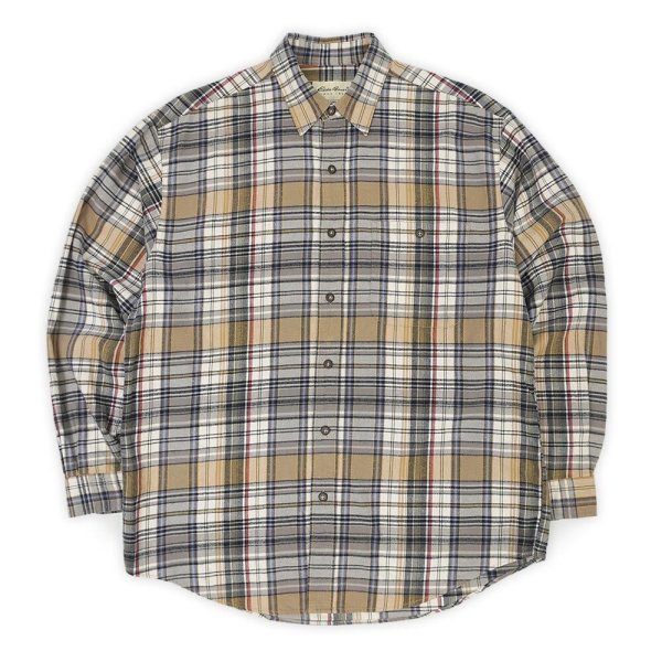 画像1: 90's Eddie Bauer フランネルシャツ "白タグ" (1)