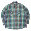 画像1: 90's FIVE BROTHER ヘビーネルシャツ “MADE IN USA / Green × Navy Plaid” (1)