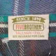 画像2: 90's FIVE BROTHER ヘビーネルシャツ “MADE IN USA / Green × Navy Plaid” (2)