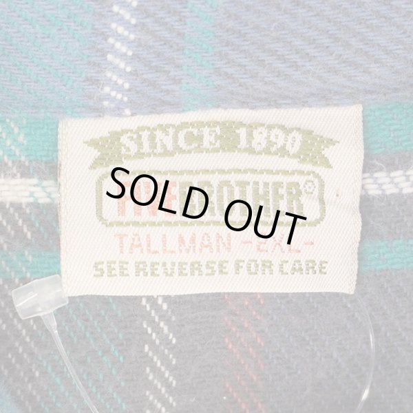 画像2: 90's FIVE BROTHER ヘビーネルシャツ “MADE IN USA / Green × Navy Plaid” (2)