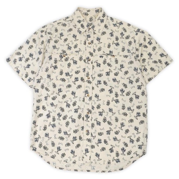 画像1: 00's TRAIL DESIGNS S/S 総柄 レギュラーカラーシャツ (1)