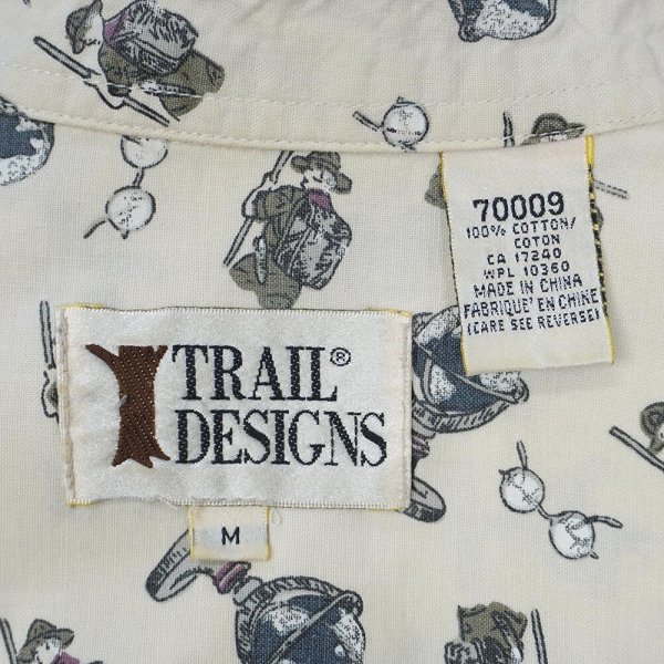 画像2: 00's TRAIL DESIGNS S/S 総柄 レギュラーカラーシャツ (2)