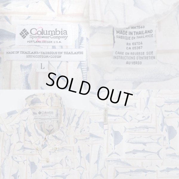 画像3: 01's Columbia 総柄 S/S ボタンダウンシャツ (3)