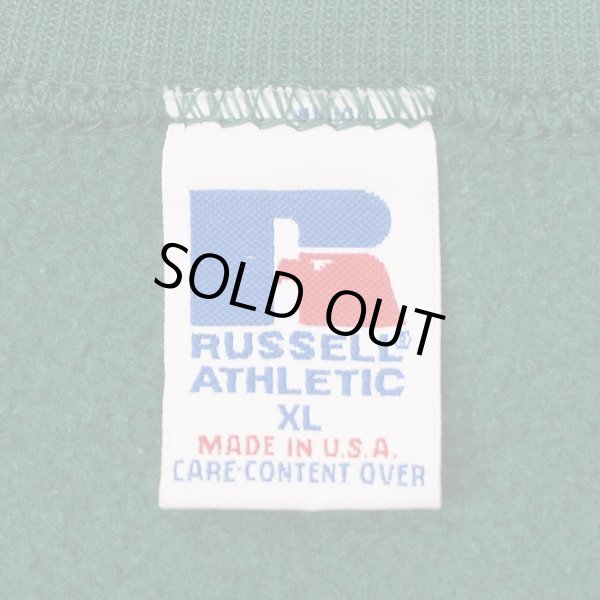 画像3: 90's RUSSELL 前V ブランクスウェット "MADE IN USA / GREEN" (3)