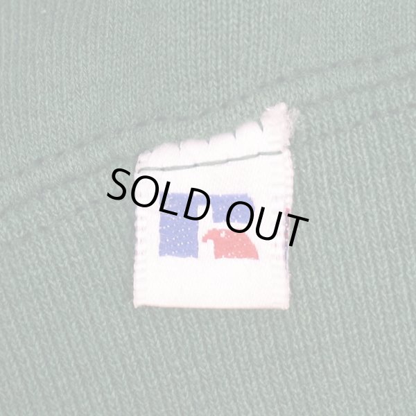 画像4: 90's RUSSELL 前V ブランクスウェット "MADE IN USA / GREEN" (4)