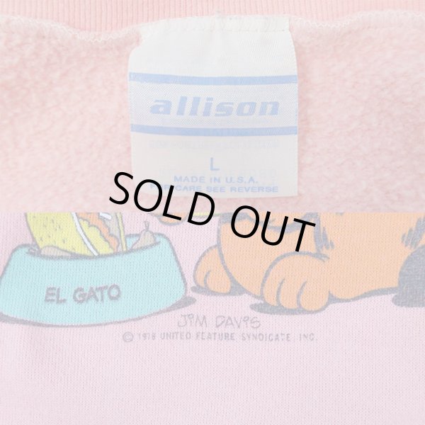 画像3: 70's GARFIELD プリントスウェット "MADE IN USA" (3)