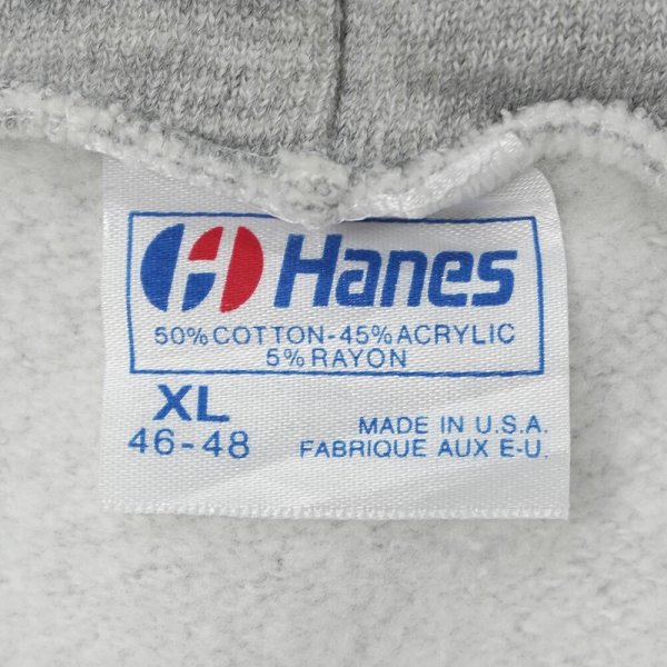 画像2: 80's Hanes ロゴプリント スウェットパーカー "MADE IN USA / Near DEADSTOCK" (2)