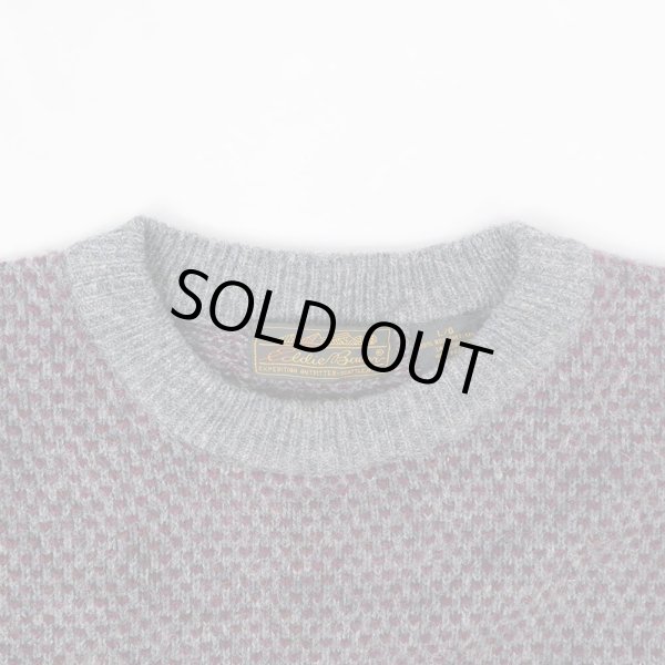 画像3: 80's Eddie Bauer バーズアイ柄 ウールニット "黒タグ" (3)