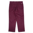 画像2: 90's Dickies 874 ワークパンツ "Burgundy / MADE IN USA" (2)