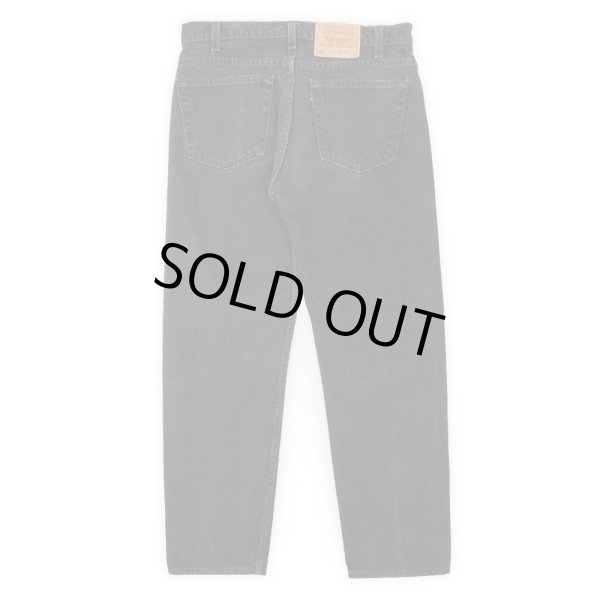 画像2: 90's Levi's 505 ブラックデニムパンツ "MADE IN USA / W34 L32" (2)