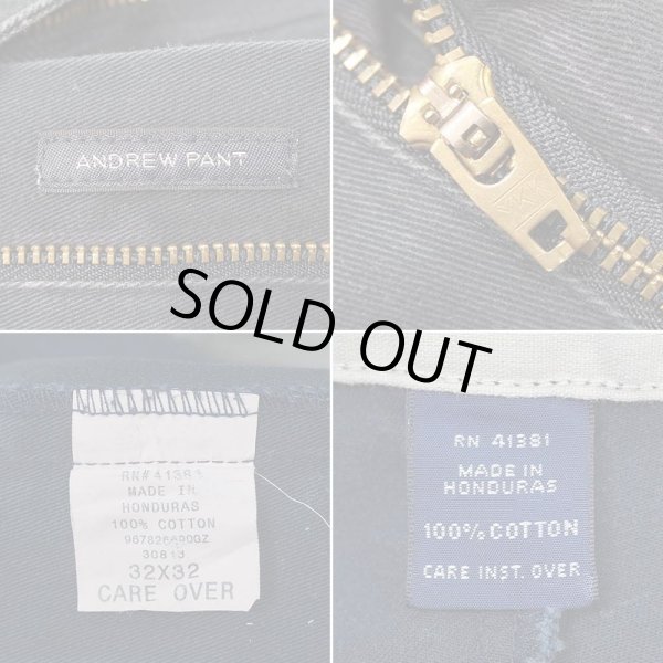 画像4: 90's Polo Ralph Lauren 2タック チノトラウザー "ANDREW PANT / NAVY" (4)