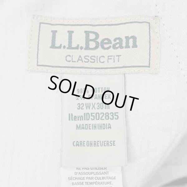 画像3: 00's L.L.Bean ノータック 太畝コーデュロイトラウザー "W32 L30" (3)