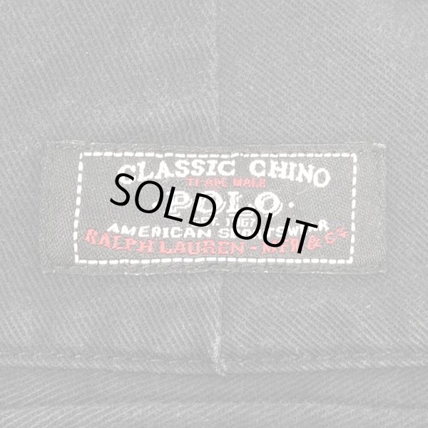 画像3: 90's Polo Ralph Lauren 2タック チノトラウザー "ANDREW PANT / BLACK" (3)