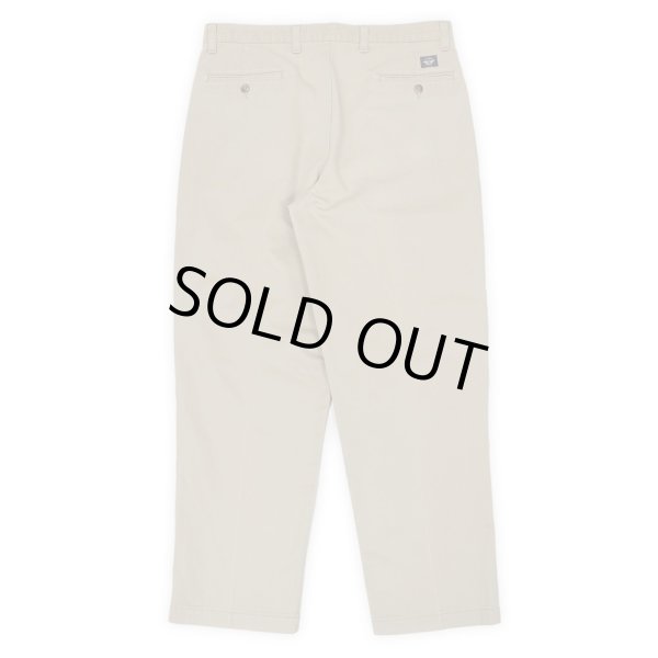 画像2: 90's DOCKERS 2タック チノトラウザー "BEIGE / MADE IN USA / W34 L29" (2)