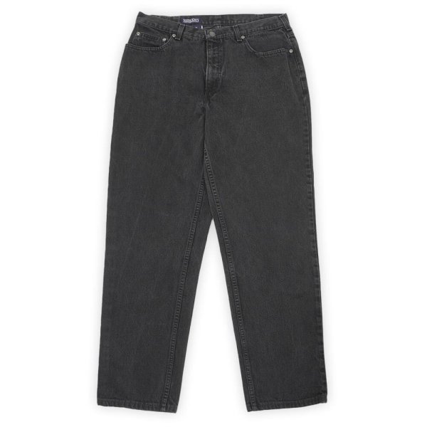 画像1: 90-00's LANDS' END ブラックデニムパンツ "MADE IN USA / W35 L32相当" (1)