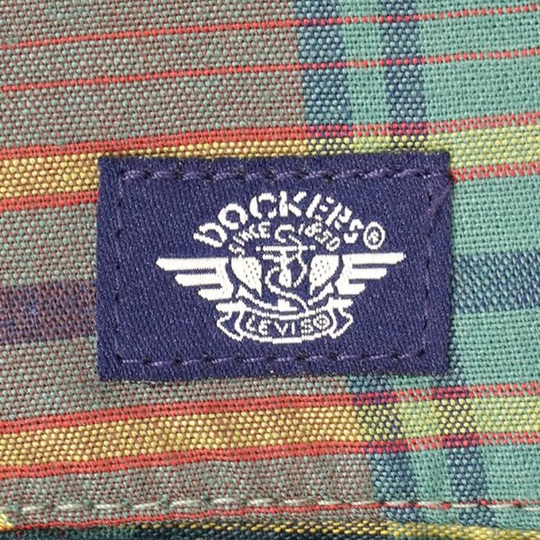 画像3: 90's DOCKERS 2タック コットンショーツ "DEADSTOCK / GREEN Plaid" (3)