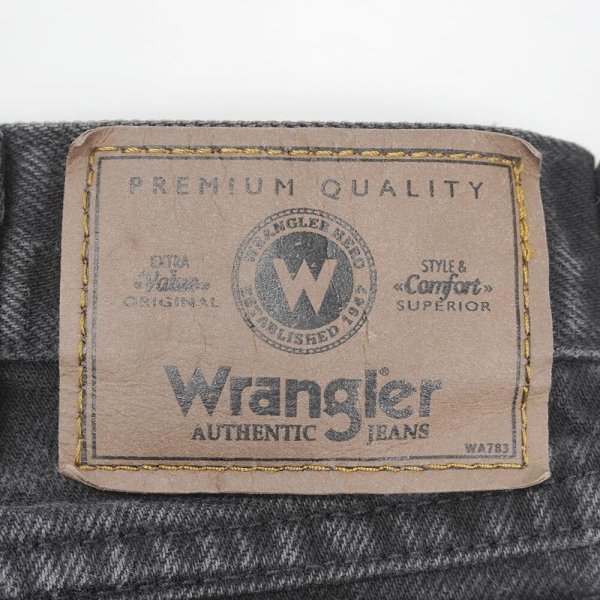 画像3: 00's Wrangler ブラックデニムショーツ "W34" (3)