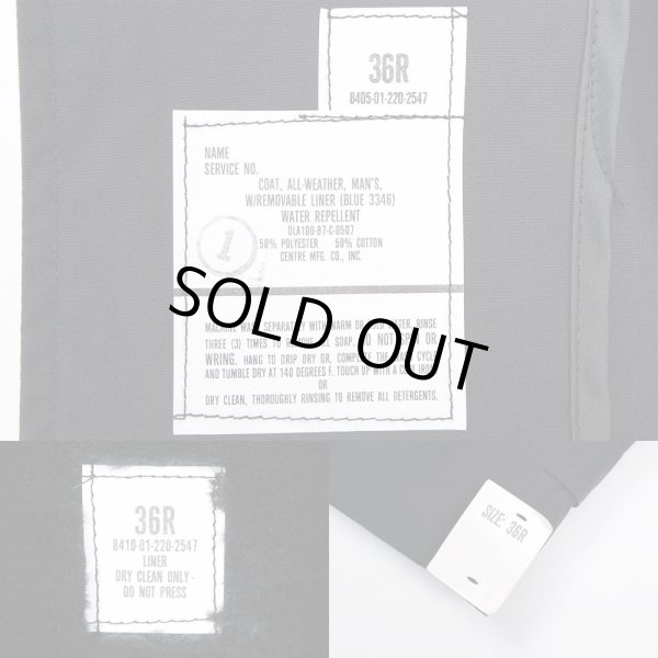 画像3: 80's US.ARMY オールウェザーコート “DEADSTOCK / 36R” (3)