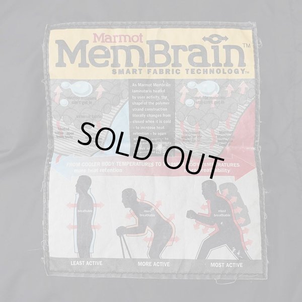 画像4: 90's MARMOT ダウンジャケット "ALL BLACK / MemBrain" (4)