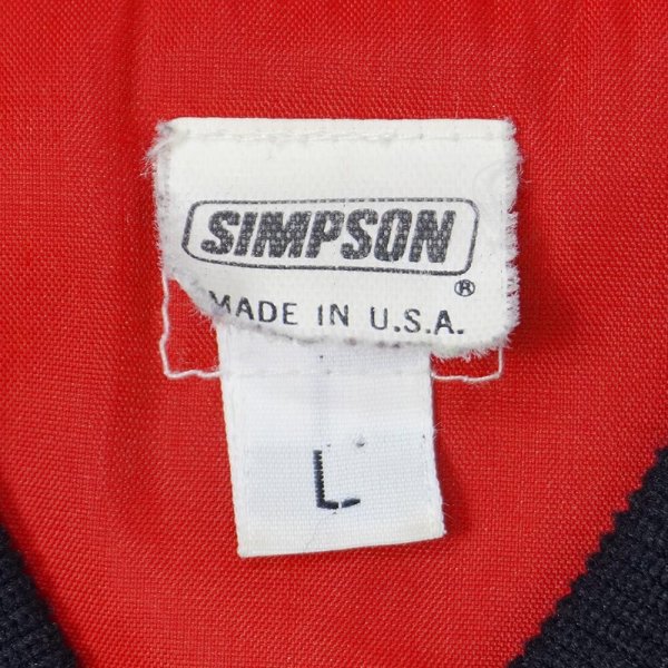 画像2: 90's SIMPSON パデッド キャップショルダージャケット "MADE IN USA" (2)