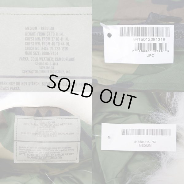 画像3: 02’ US.ARMY ECWCS ウッドランドカモ柄 GORE-TEX PARKA “M-R / RAFF付き / DEADSTOCK” (3)