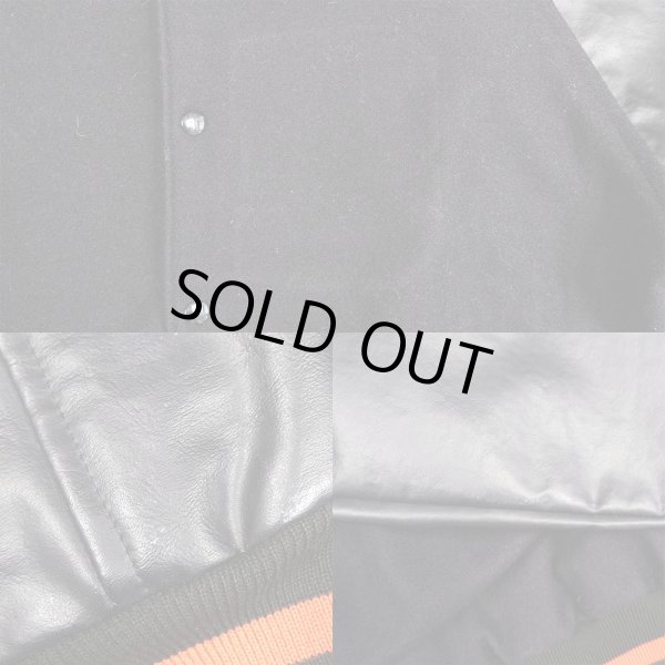 画像4: 80's FAB-KNIT スタジャン "ウール×レザー / MADE IN USA" (4)