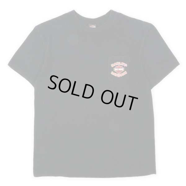 画像2: 00's HARLEY-DAVIDSON 両面プリント ポケットTシャツ (2)