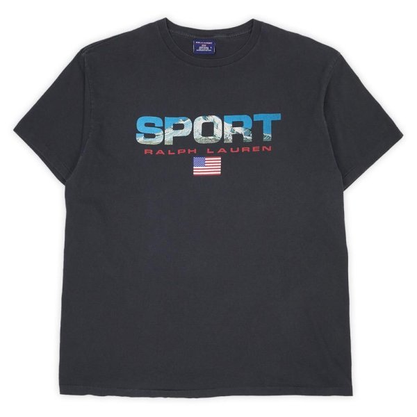 画像1: 90's POLO SPORT ロゴプリントTシャツ "MADE IN USA" (1)