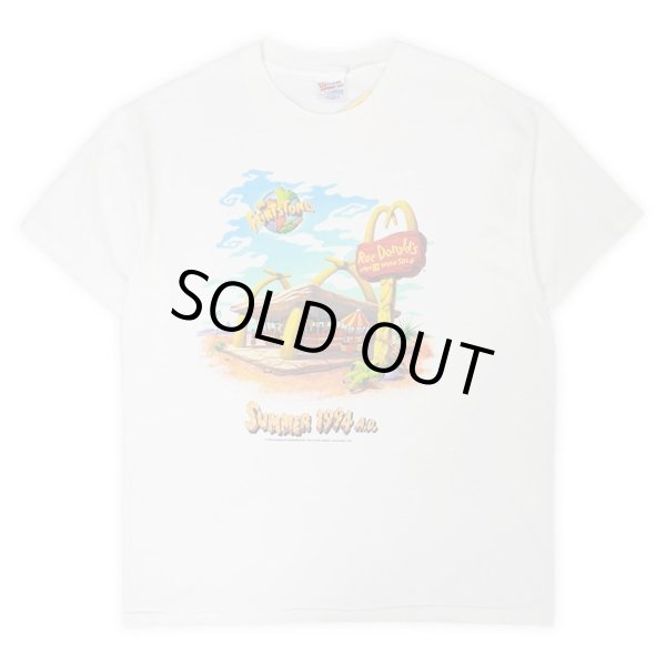 画像1: 90's THE FLINTSTONES × McDonald's プロモTシャツ "MADE IN USA" (1)