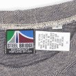 画像2: 【M】90's STEEL BRIDGE コットンピケ ポケットTシャツ "NAVY / MADE IN USA / DEADSTOCK" (2)