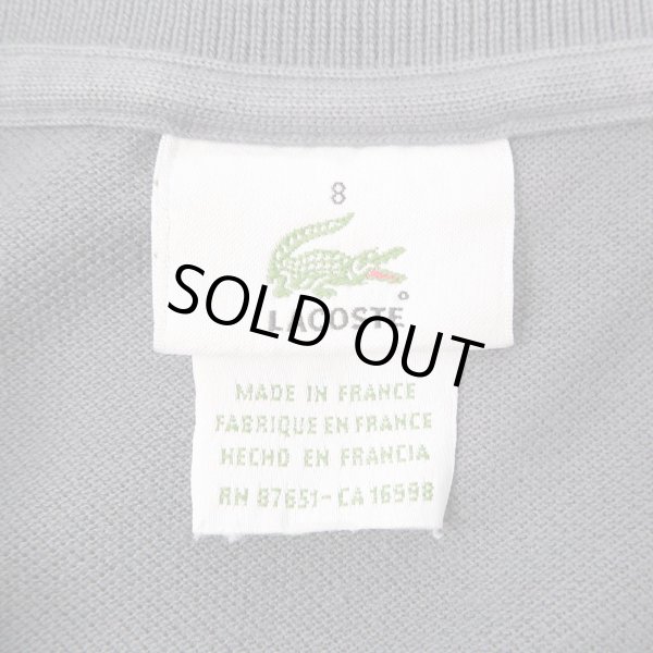 画像2: 90's LACOSTE ポロシャツ "MADE IN FRANCE / SIZE 8" (2)