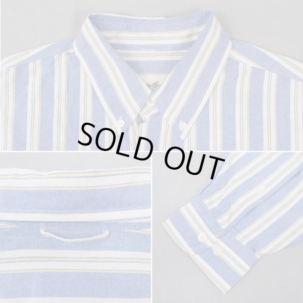 画像4: 90's Eddie Bauer マルチストライプ柄 ボタンダウンシャツ (4)