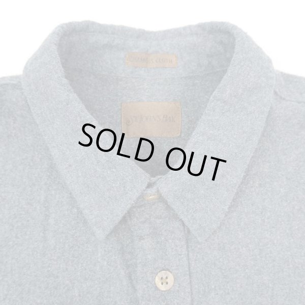 画像3: 00's ST JOHN'S BAY シャモアクロス ワークシャツ "CHARCOAL GRAY" (3)