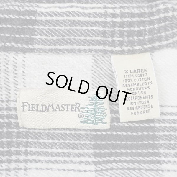 画像2: Late 90's FIELD MASTER ヘビーネルシャツ "Black Ombre Plaid" (2)