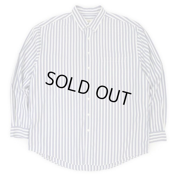 画像1: 90's Eddie Bauer マルチストライプ柄 ボタンダウンシャツ "白タグ" (1)