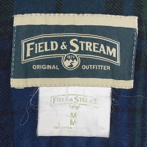 画像2: 00's FIELD & STREAM ヘビーネルシャツ “Green×Navy Plaid” (2)