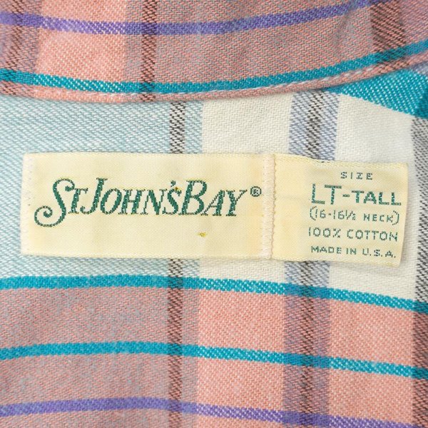 画像2: 80-90's ST JOHN'S BAY フランネルワークシャツ "MADE IN USA" (2)
