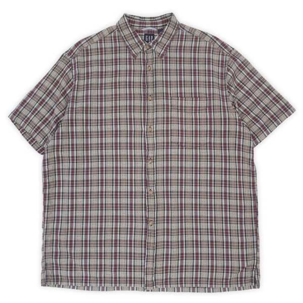 画像1: 00's OLD GAP S/S レギュラーカラーシャツ (1)