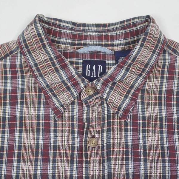 画像3: 00's OLD GAP S/S レギュラーカラーシャツ (3)
