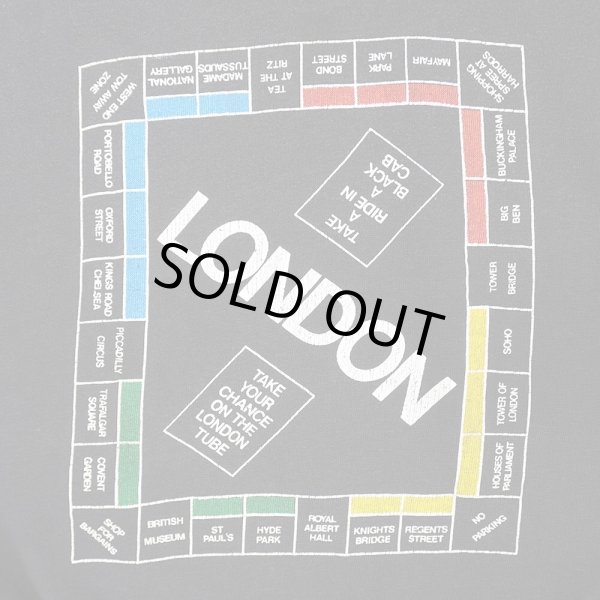 画像2: 90's LONDON TUBE プリントスウェット "FADE BLACK / MONOPOLY Parody" (2)