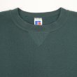 画像4: 90's RUSSELL 前V ブランクスウェット "MADE IN USA / BLUE GREEN" (4)