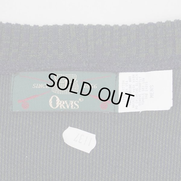 画像2: 【L / DEADSTOCK / MADE IN USA】90's ORVIS コットンピケスウェット (2)